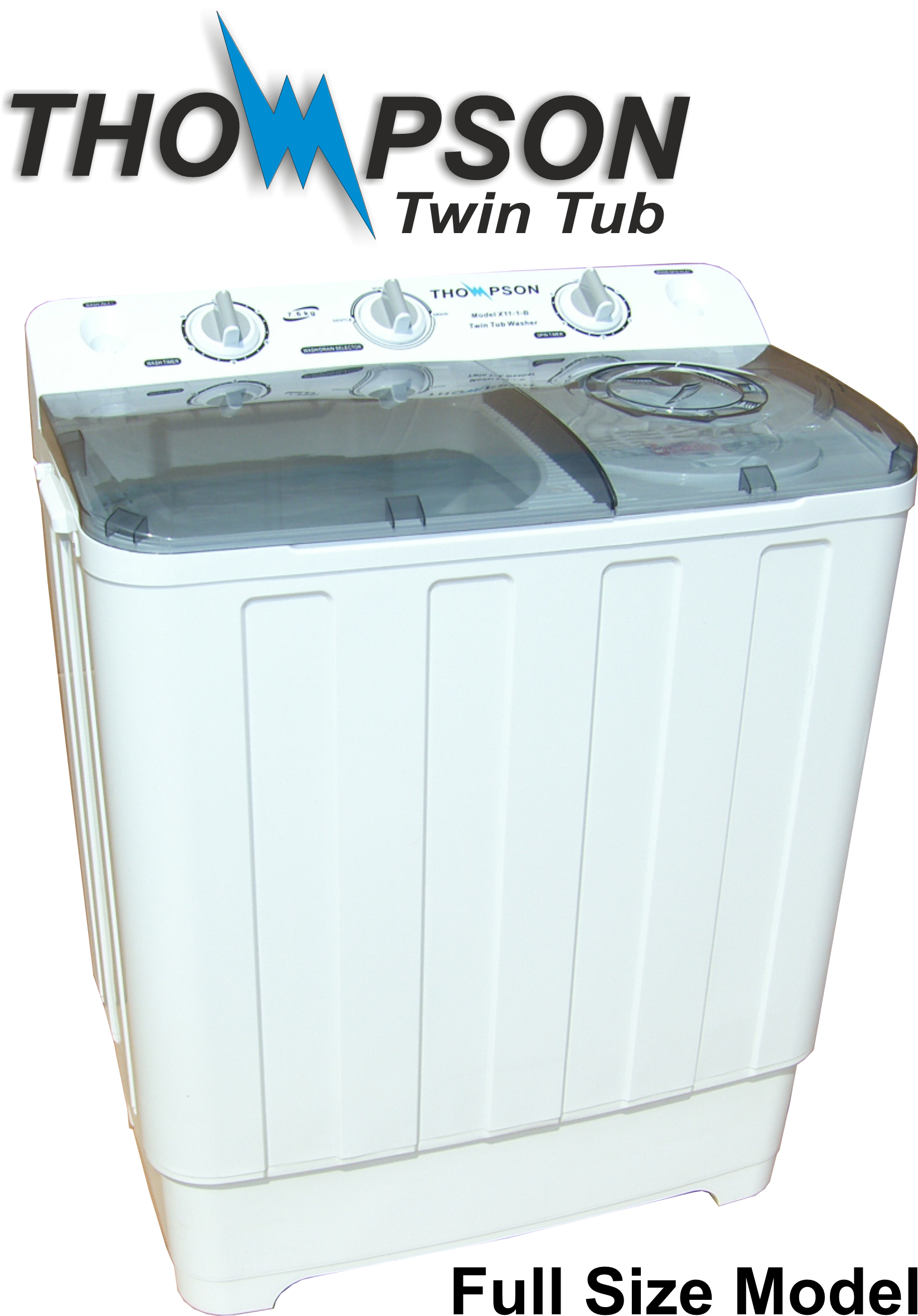 Thompson Twin Tub Washing Machine Model X11-1-B BRAND NEW - Click Image to Close